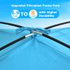 COMMOUDS Beach Tent Sun Shade for 3/4-5/6-7/8-10 Person, UPF 50+ Beach Sun Shelter Canopy Tent, Lightweight, Easy Set Up and Carry view 4