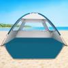 COMMOUDS Beach Tent Sun Shade for 3/4-5/6-7/8-10 Person, UPF 50+ Beach Sun Shelter Canopy Tent, Lightweight, Easy Set Up and Carry view 1