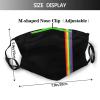 LGBT Pride Face Mask Washable, Cloth Breathable Reusable Face Masks with Filters for Adult Women Men view 2