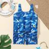 Kids Toddler Boys Girls Boys Swimsuit with Adjustable Buoyancy Baby Float Suit Swimwear Swim Vest One Piece Swimwear Bathing Suit Bright Royal 2-3 Years view 4