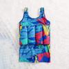 Kids Swimsuit with 8 Adjustable Buoyancy Sticks for Baby Boys Girls One Piece Floating Swim Vest Training Aid Swimwear Blue-Graffiti 4-5 Years view 3
