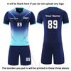 Custom Kids Aldult Soccer Jerseys Any Name Number Team Logo - Soccer Jerseys for Men Boys Womens Girls Personalized Soccer Uniform Set (Orange) view 3