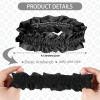 Tarpop 4 Pcs Roaring 20s Armband Sleeve Garters for Men 1920s Sleeve Shirt Costumes Accessories Anti Slip Arm Holder Garter Belt for 1920s Party, Black, Red view 3