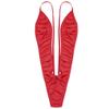 RUNQHUI Women's Mini Monokini Swimsuit Extreme Micro Bikini Thong One Piece Sling Shot Swimsuits Z1 Red One Size view 3