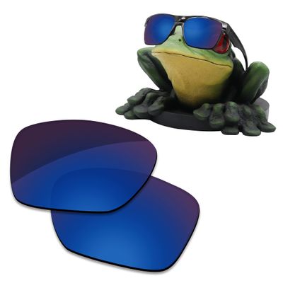Acefrog AR Coated Polarized Replacement Lenses for Oakley Bottle Rocket OO9164 Sunglasses - Midnight Blue