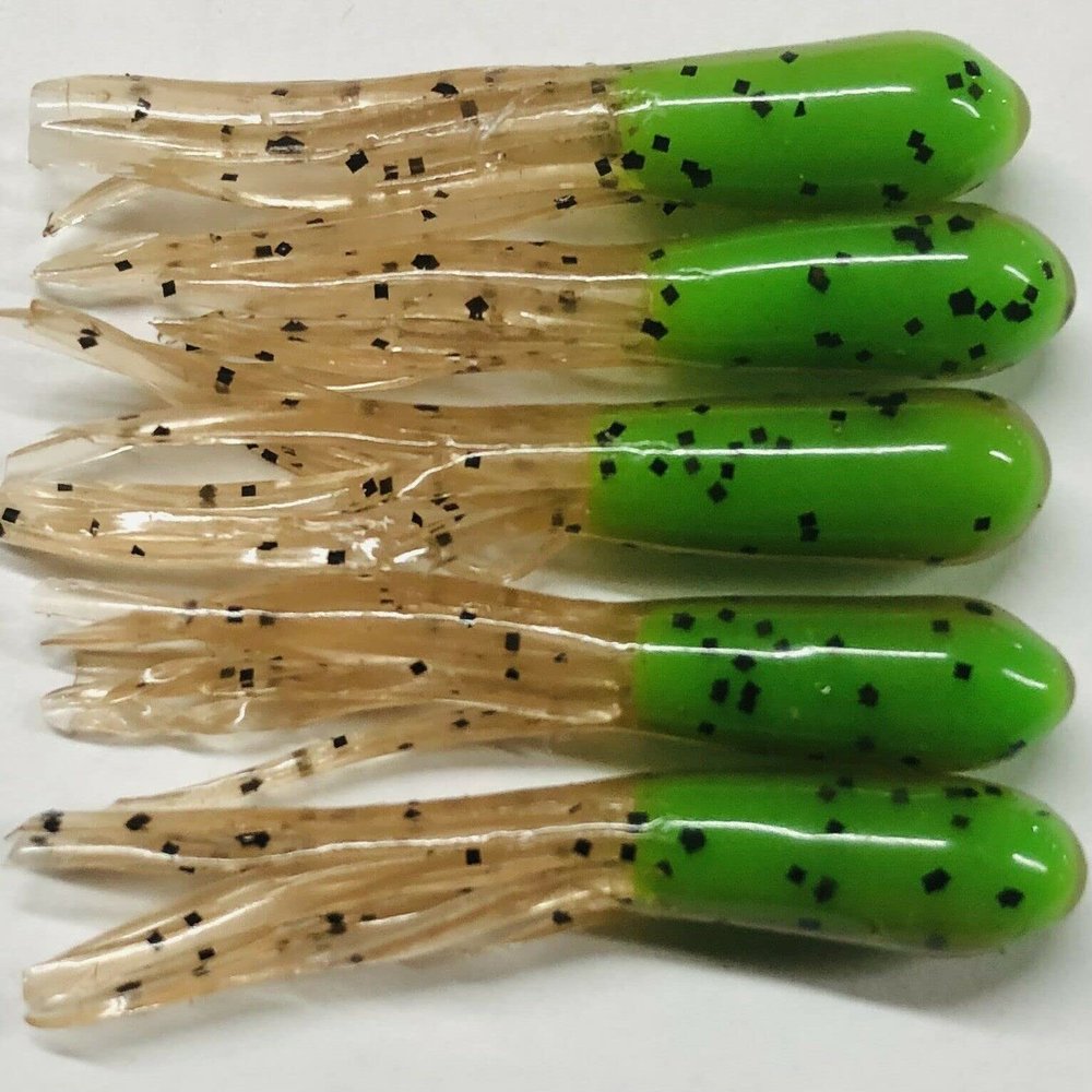 /N 1.5" Crappie Tube Jig Skirts*100pk Grasshopper