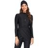 OBEEII Womens Muslim Swimsuits, Ladies Burkini Swimwear, Full Coverage Islamic Burkinis Wear Bathing Suit Black C M view 1