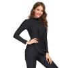 OBEEII Womens Muslim Swimsuits, Ladies Burkini Swimwear, Full Coverage Islamic Burkinis Wear Bathing Suit Black C M view 2
