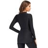 OBEEII Womens Muslim Swimsuits, Ladies Burkini Swimwear, Full Coverage Islamic Burkinis Wear Bathing Suit Black C M view 3