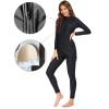 OBEEII Womens Muslim Swimsuits, Ladies Burkini Swimwear, Full Coverage Islamic Burkinis Wear Bathing Suit Black C M view 4