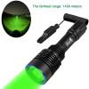 ULTRAFIRE Tactical Flashlight 1585 Yards Ultra Long Distance Green Hunting Flashlight with Picatinny Rail Mount, Pressure Switch, UFB26 and Charger Included for Varmint Coyote Hunting view 4