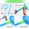 Coopay 4 Pieces Fishing Net Catching Bug Fish Butterfly Nets Beach Toys for Kids Outdoor Playing (Blue, Red, Orange, Green) view 3