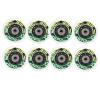 8 Pack 72mm/ 76 mm/80mm Replacement Roller Wheels for Inline Skates, 90A Inline Skate Wheel with Bearings ABEC 7,78 mm view 1