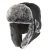 Epic Militaria Taslan Ushanka Cap - Faux Fur Lined Warm Winter Russian Style Hat (Large (58/59 cm)) Black view 1