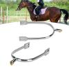 GOTOTOP Plated Spurs, Zinc Alloy Narrow Spur Plated Walking Horse Roping Spurs Women's British Spur for Equestrian Boots Men Women Horsemanship Lovers view 1