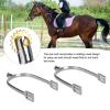 GOTOTOP Plated Spurs, Zinc Alloy Narrow Spur Plated Walking Horse Roping Spurs Women's British Spur for Equestrian Boots Men Women Horsemanship Lovers view 4