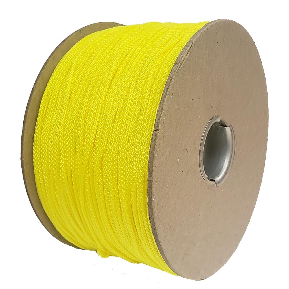 Braided Spear Gun Line, Fishing Line, Multi-Purpose Utility 1.8mm x 328 Feet, Yellow