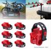 ASENDIWAY 6Pcs/Set Bike Rack Hitch Mount Bicycle Car Bike Rack Strap Replacement Cradles Cargo Carrier Spare Hooks with Rubber Straps Car Racks Accessories 1-1/4"&2" Truck Hitch Red&Black view 4