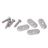 SUNGOOYUE 4 PCS M5 Kayak Rail Screws Set, Stainless Steel Thread Proof Kayak Rail Screw Boat Track Nuts for Canoes view 2
