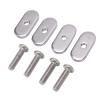 SUNGOOYUE 4 PCS M5 Kayak Rail Screws Set, Stainless Steel Thread Proof Kayak Rail Screw Boat Track Nuts for Canoes view 3