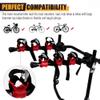 ASENDIWAY 6Pcs/Set Bike Rack Hitch Mount Bicycle Car Bike Rack Strap Replacement Cradles Cargo Carrier Spare Hooks with Rubber Straps 1-1/4"&2" Bike Rack PartsTruck Hitch Red&Black Tie-Down Straps view 3