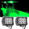 Shangyuan Pontoon Boat Docking Light - Marine LED Spreader & Navigation Lights, Green, 2pcs view 1