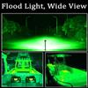 Shangyuan Pontoon Boat Docking Light - Marine LED Spreader & Navigation Lights, Green, 2pcs view 2
