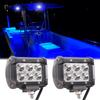 Shangyuan Pontoon Boat Docking Light - Marine LED Spreader & Navigation Lights, Blue, 2pcs view 1