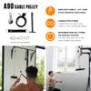 Angles90 LAT Pulldown & Cable Pulley System - Nylon & Polypropylene, 440 lbs - Compact & Space-Saving Home Gym Equipment - Versatile Dual Gym Pulleys - Rope Pull Down Attachment for Custom Weights view 3