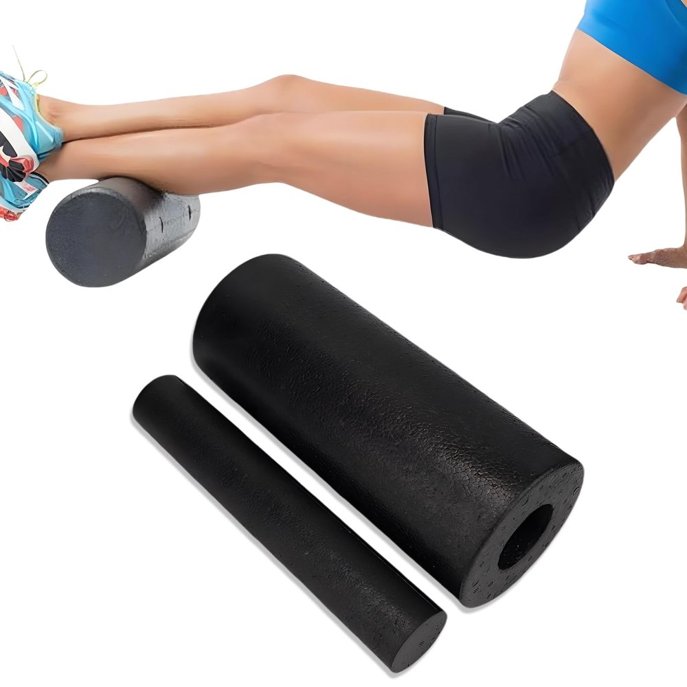 Dioche Foam Roller 2 in 1 Hollow Column Foam Roller Set EPP Muscle Relieve Massage Roller for Deep Tissue Massage of The Back and Leg Muscles