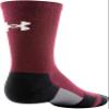 Under Armour Adult Team Crew Socks, 1-Pair, Cardinal/Black/White, X-Large view 3