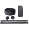BBB Cycling, ReflectRibbon, Bike Handlebar Tape, Gel Bar Reflective Grip Tape, Road, Urban, MTB Bicycles, Non-Slip, Includes Handlebar Plugs, BHT-17, Black, One Size view 1