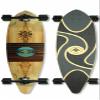 Shark Wheel Skogger (PinSkog) - 38" Pintail Long Board Complete with 72MM, 78A Black DNA Shark Wheels view 1