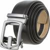 2 Count Slide Ratchet Belt Leather Casual Dress Belt 1-3/8"(35mm) Wide (Black/Brown, 44) view 2