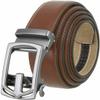 2 Count Slide Ratchet Belt Leather Casual Dress Belt 1-3/8"(35mm) Wide (Black/Brown, 46) view 3
