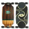 Shark Wheel Tiki - 39" Drop Down Longboard Complete with 72MM, 78A Black DNA Shark Wheels view 1