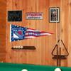 New York Rangers Nation USA Americana Stars and Stripes Pennant Banner Flag view 2
