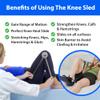 KneeSled Best choice after knee replacement surgery increases range of motion, stretches knees, improving mobility and flexibility leg exercise great for working out knee pain view 3