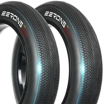 20x4 Fat Tire for Bicycle (2Pack), High-Performance Tires-Designed to Improve Speed & Minimizes Drag on Hard-Pack or Paved. Replacement Tire Compatible with Urban,Mountain or Three-Wheeled Bicycle.