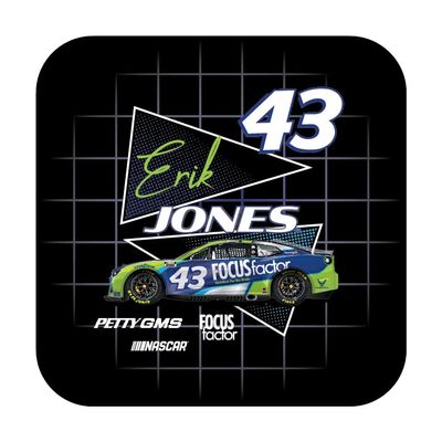 R and R Imports Nascar #43 Erik Jones 4-Inch Vinyl Decal Sticker Retro Design