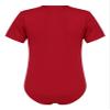 iiniim Men One Piece Short Sleeve Undershirt Press Button Crotch Jumpsuit Bodysuit Romper Leotard Tops Red Round Neck XX-Large view 4