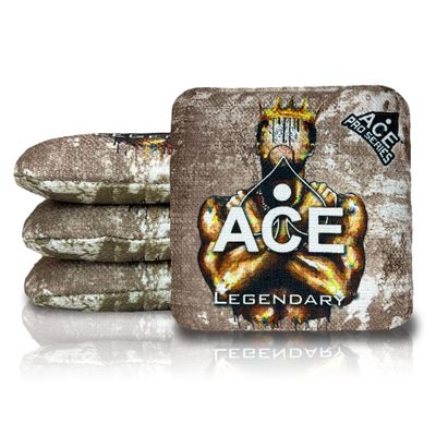 CornholeAce Legendary - King (Set of 4 Bags) - ACE Pro Stamped - Professional Cornhole Bags