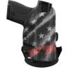 We The People Holsters - Thin Red Line - Right Hand - OWB Holster Compatible with Springfield XD-S 4" 9MM/.40SW w/Olight PL-Mini 2 Valkyrie view 1