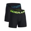 Under Armour mens Tech 6-inch Boxerjock 2-Pack, (006) Black / / Static Blue, X-Small view 3
