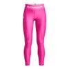 Under Armour Girls' HeatGear Armour Full Length Legging, (652) Rebel Pink / / White, Youth Large view 1