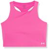 Under Armour Girls Motion Crop Tank Top, (652) Rebel Pink / / Pink Sugar, X-Large