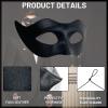 HyperFun Masquerade Mask for Men Classic Vintage Venetian Mens Mask Lightweight Gentle, Specially for Costume, Theme Parties view 3