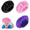 Prasacco 3 Pieces Kids Satin Bonnet Baby Bonnet Sleeping Cap Soft Silk Night Hats Colorful Satin Cap for Baby Girls Boys Natural Hair Teens Toddler Child Baby (Solid Color) view 1