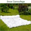 Geovne Outdoor Snow Camouflage Net,Multipurpose Camo Netting,Oxford Fabric Army Blinds Nets,Camouflage Tarp,Customize Available,for Hunting,Decoration,Camping,Photography,White (2x6m(6.6x19.7ft)) view 3