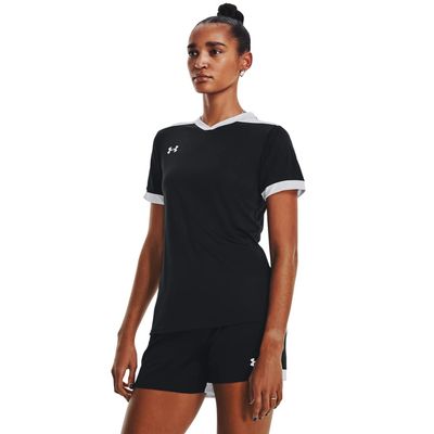 Under Armour Women's Maquina 3.0 Jersey, 001 Black, XL